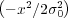 (       )
 - x2∕2σ20