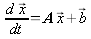dx/dt=Ax+b