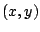 $\left(x,y\right)$