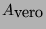 \( A_{\textrm{vero}} \)