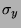 \( \sigma _{y} \)