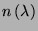 \( n\left( \lambda \right) \)