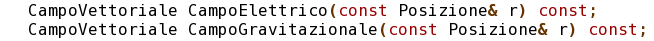 metodi CampoElettrico e CampoGravitazionale