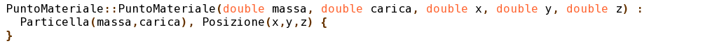Costruttore di PuntoMateriale