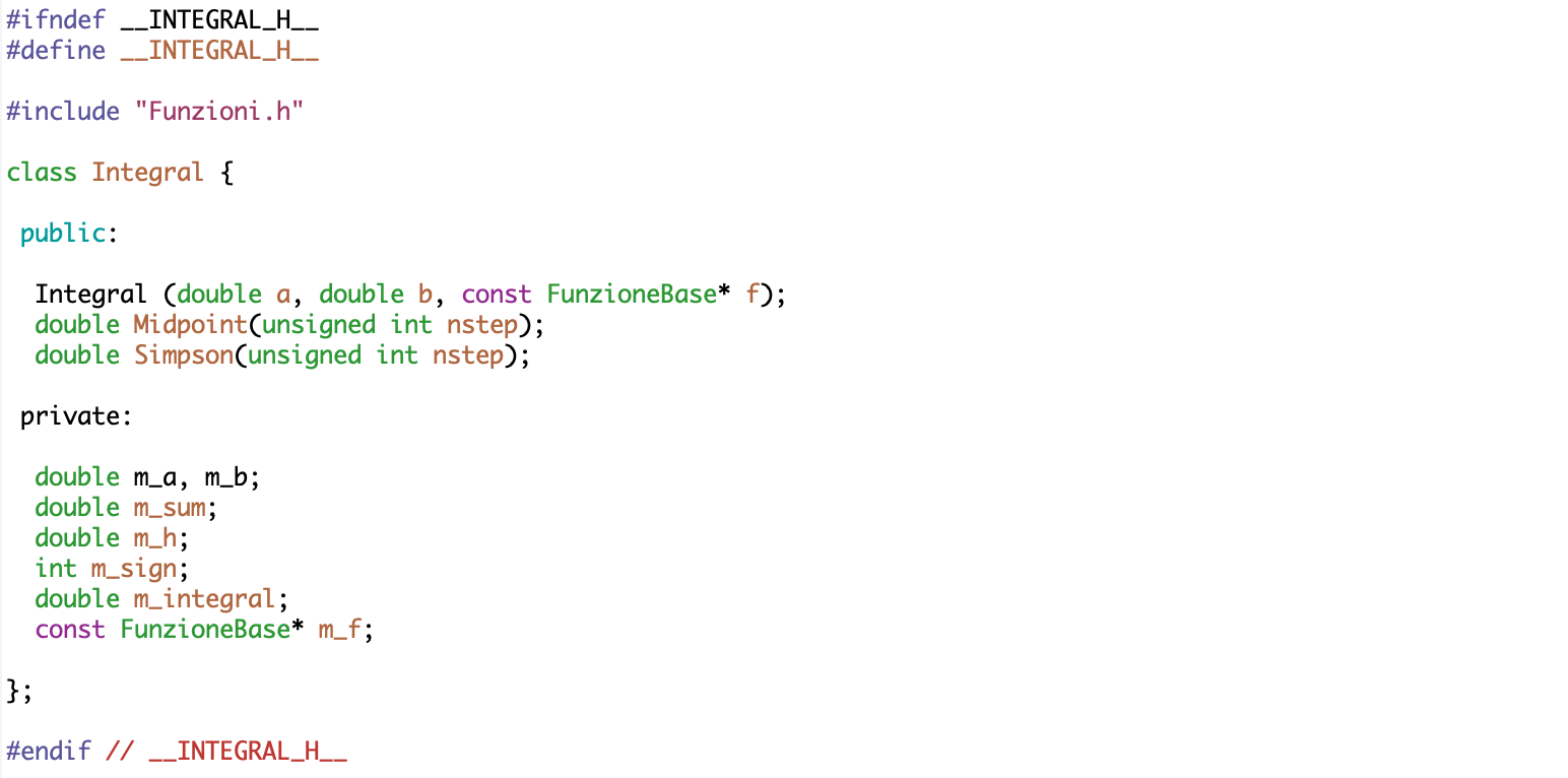 classe integratore header