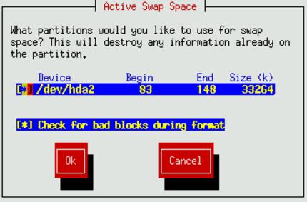 redhat-setup-partizione-swap