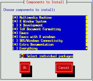 redhat-setup-pacchetti-selezione