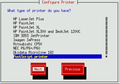 redhat-setup-lpr-emulazione