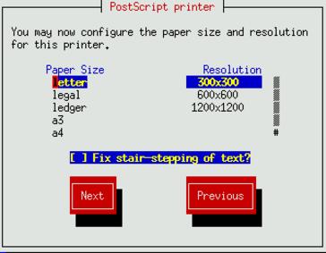 redhat-setup-lpr-impostazioni
