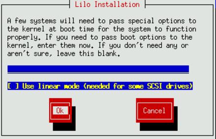 redhat-setup-lilo-parametri