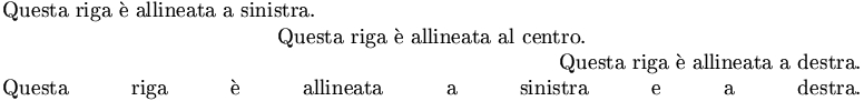 controllo delle righe singole