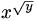 x^sqrt(y)
