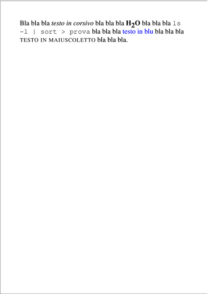 esempio con xmltex