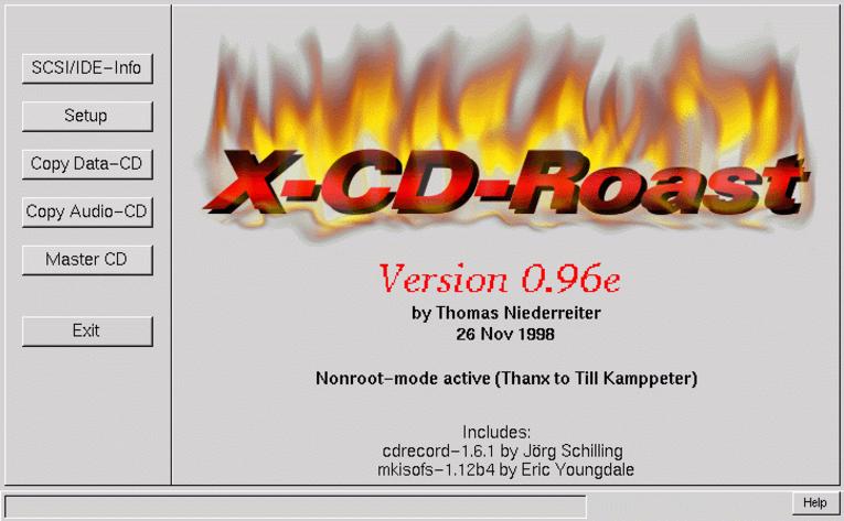 xcdroast-menu-iniziale