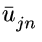 $\bar{u}_{jn}^{}$